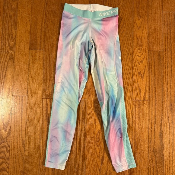 Nike Pro Dri-FIT Colorful Kids' Leggings Size L - Picture 1 of 5